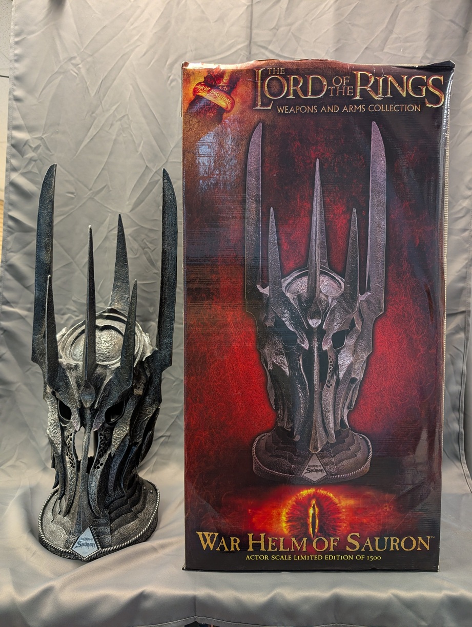 (Scratch & Dent) United Cutlery LOTR Helm of Sauron w/ stand (Scratch & Dent) United Cutlery LOTR Helm of Sauron w/ stand
